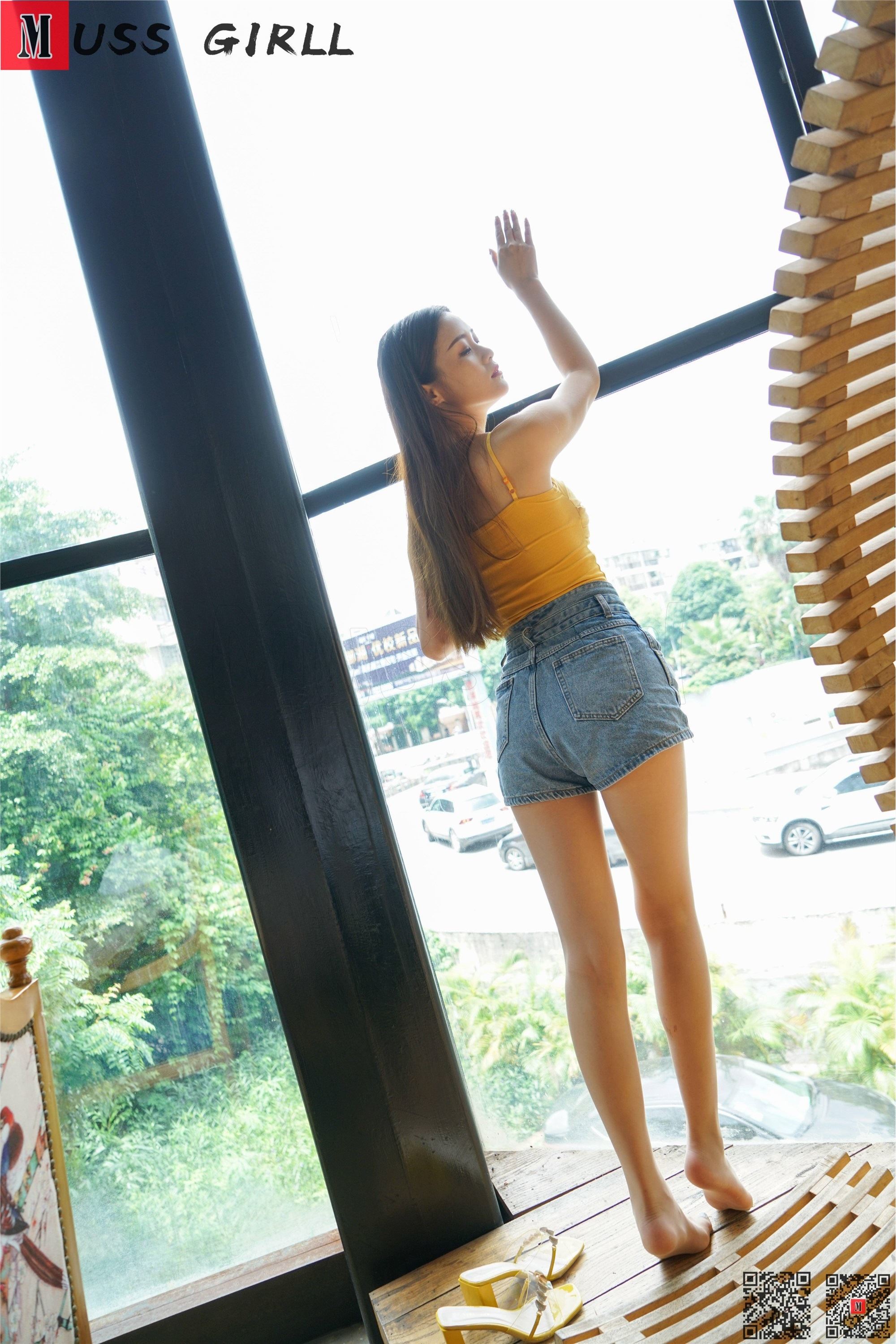 MussGirl慕丝女郎 NO.240-牛仔热裤肉丝凉高九妹109P